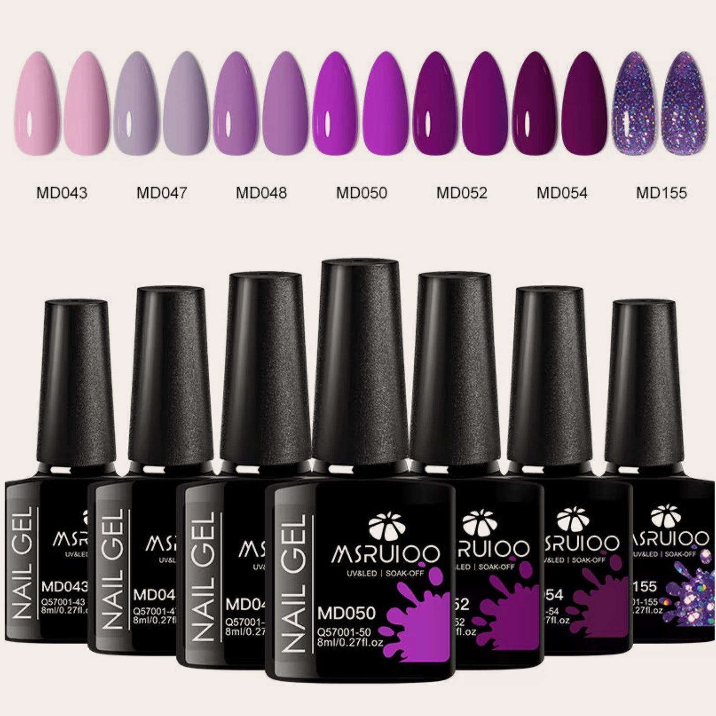 7-Piece Luxury Gel Nail Polish Set – Vibrant, Long-Lasting Colors for Salon-Quality Nails (9 Sets Available)
