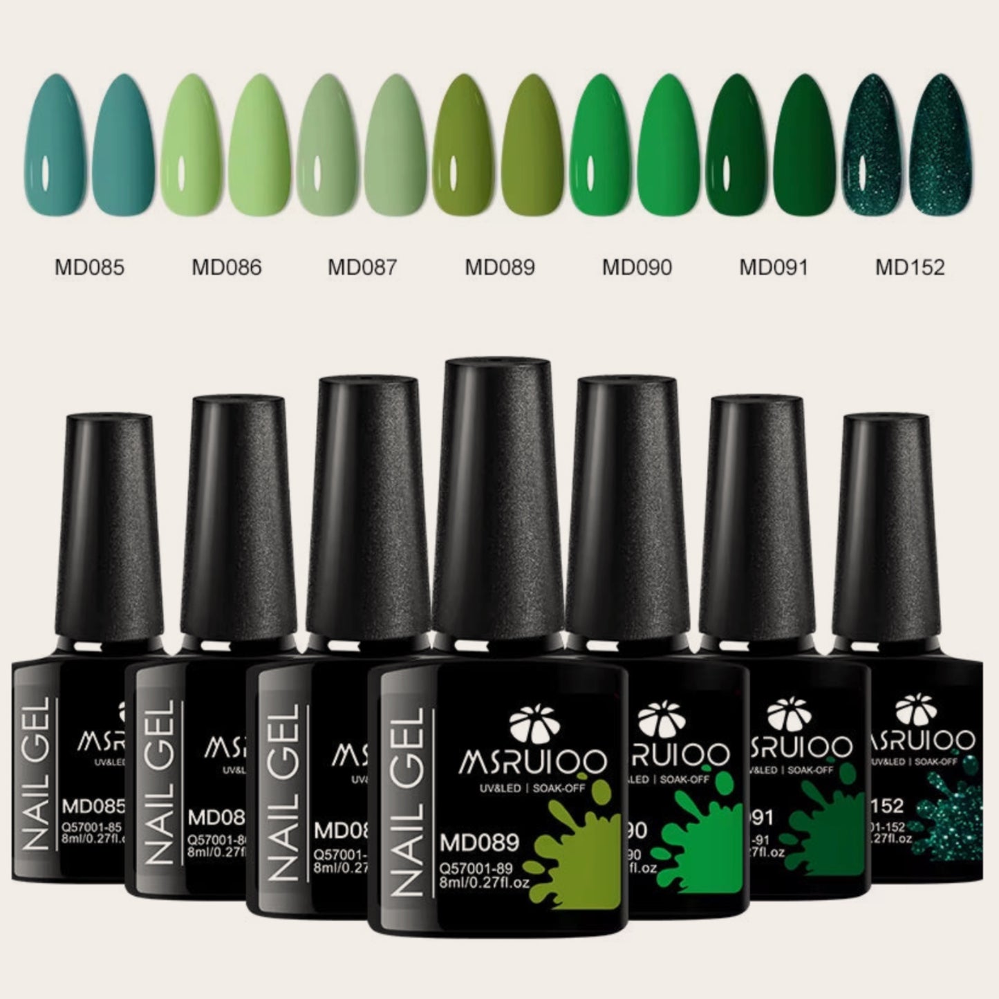 7-Piece Luxury Gel Nail Polish Set – Vibrant, Long-Lasting Colors for Salon-Quality Nails (9 Sets Available)