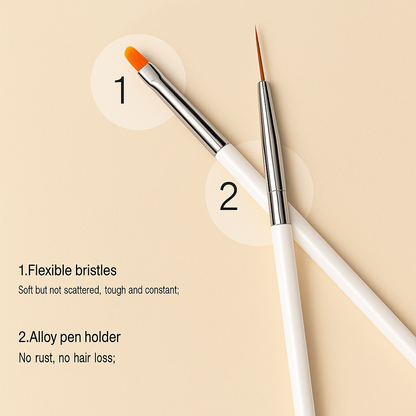 20-Piece Professional Nail Art Dotting & Painting Tool Set – Precision Brushes for Detailed Nail Designs