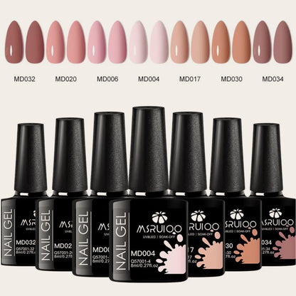 7-Piece Luxury Gel Nail Polish Set – Vibrant, Long-Lasting Colors for Salon-Quality Nails (9 Sets Available)