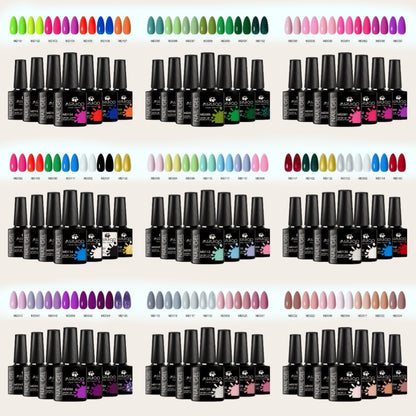 7-Piece Luxury Gel Nail Polish Set – Vibrant, Long-Lasting Colors for Salon-Quality Nails (9 Sets Available)