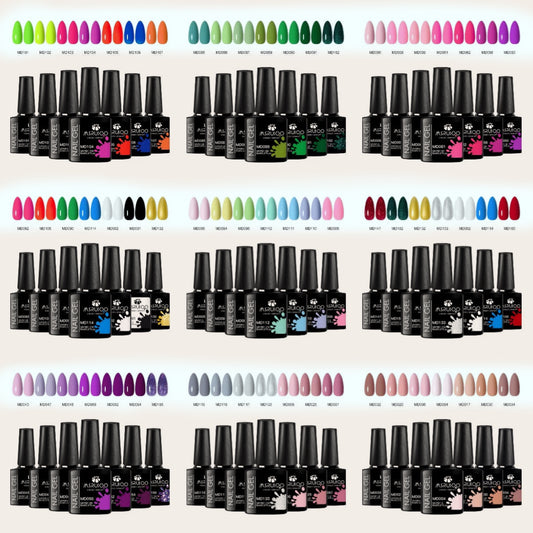 7-Piece Luxury Gel Nail Polish Set – Vibrant, Long-Lasting Colors for Salon-Quality Nails (9 Sets Available)
